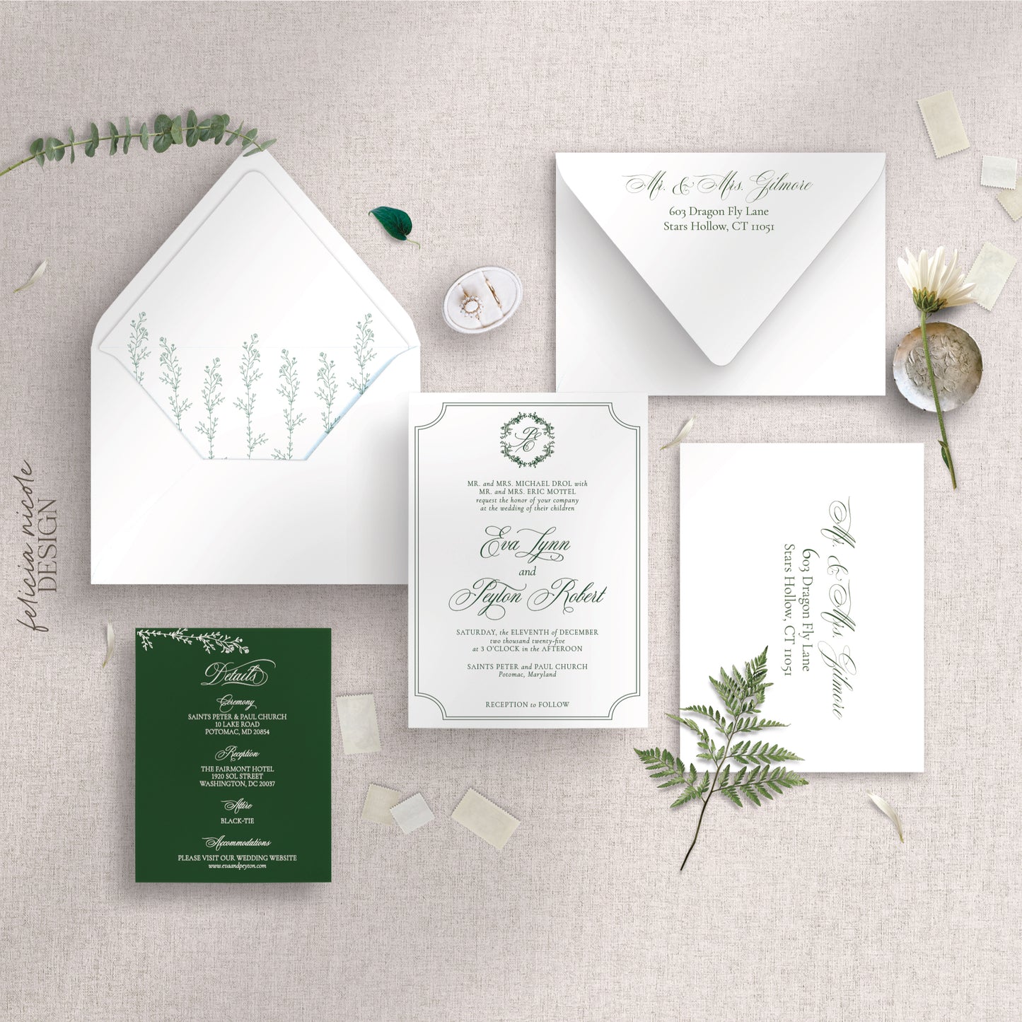 The Eva | Wedding Invitations Suite
