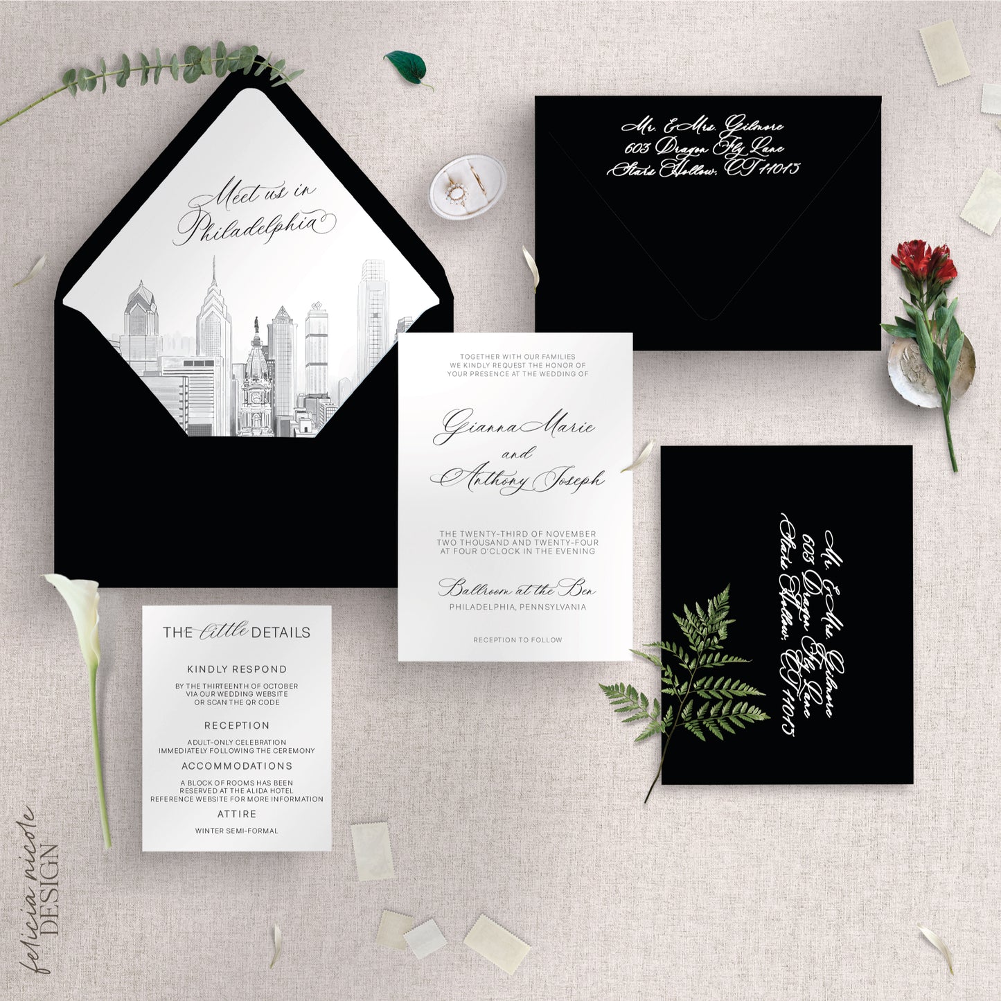 The Philly | Wedding Invitations Suite