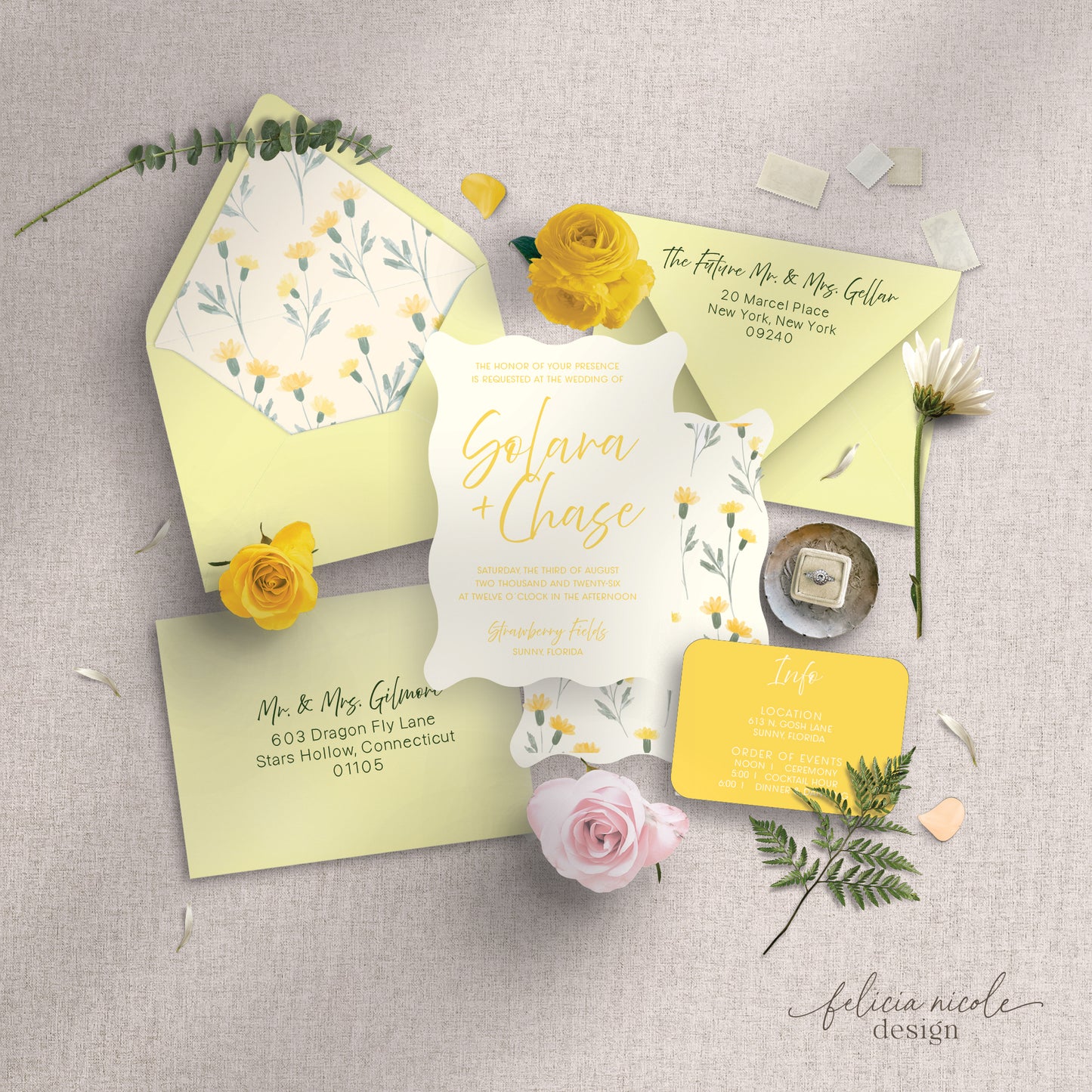 The Solara | Wedding Invitation Suite