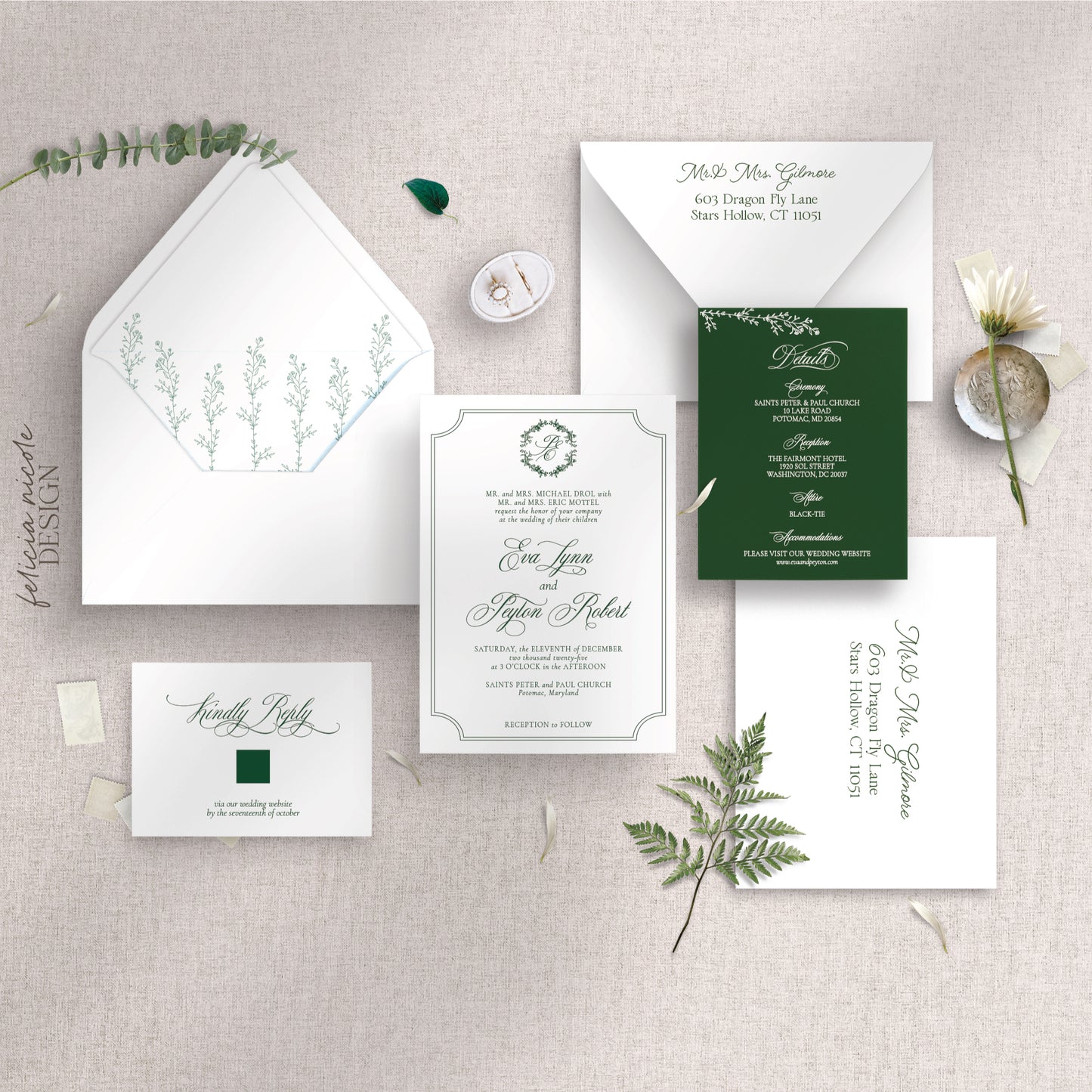 The Eva | Wedding Invitations Suite