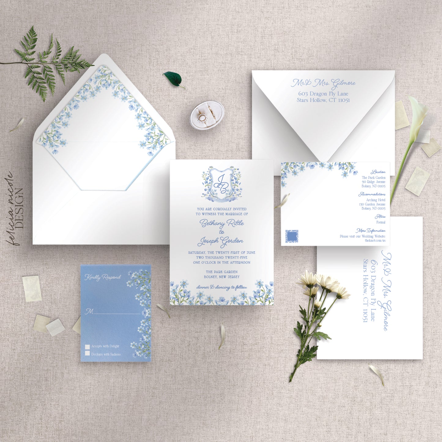 The Bethany | Wedding Invitations Suite