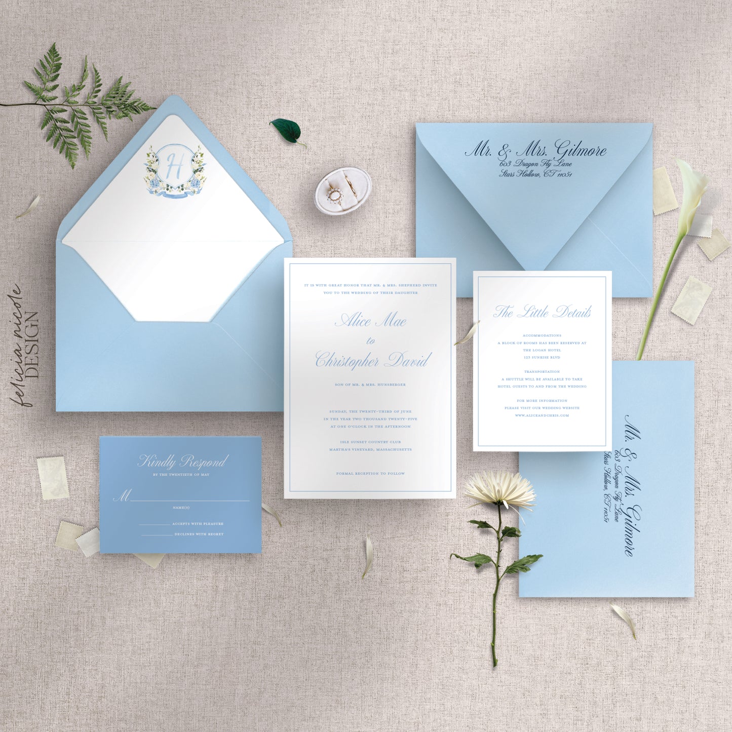 The Alice | Wedding Invitations Suite