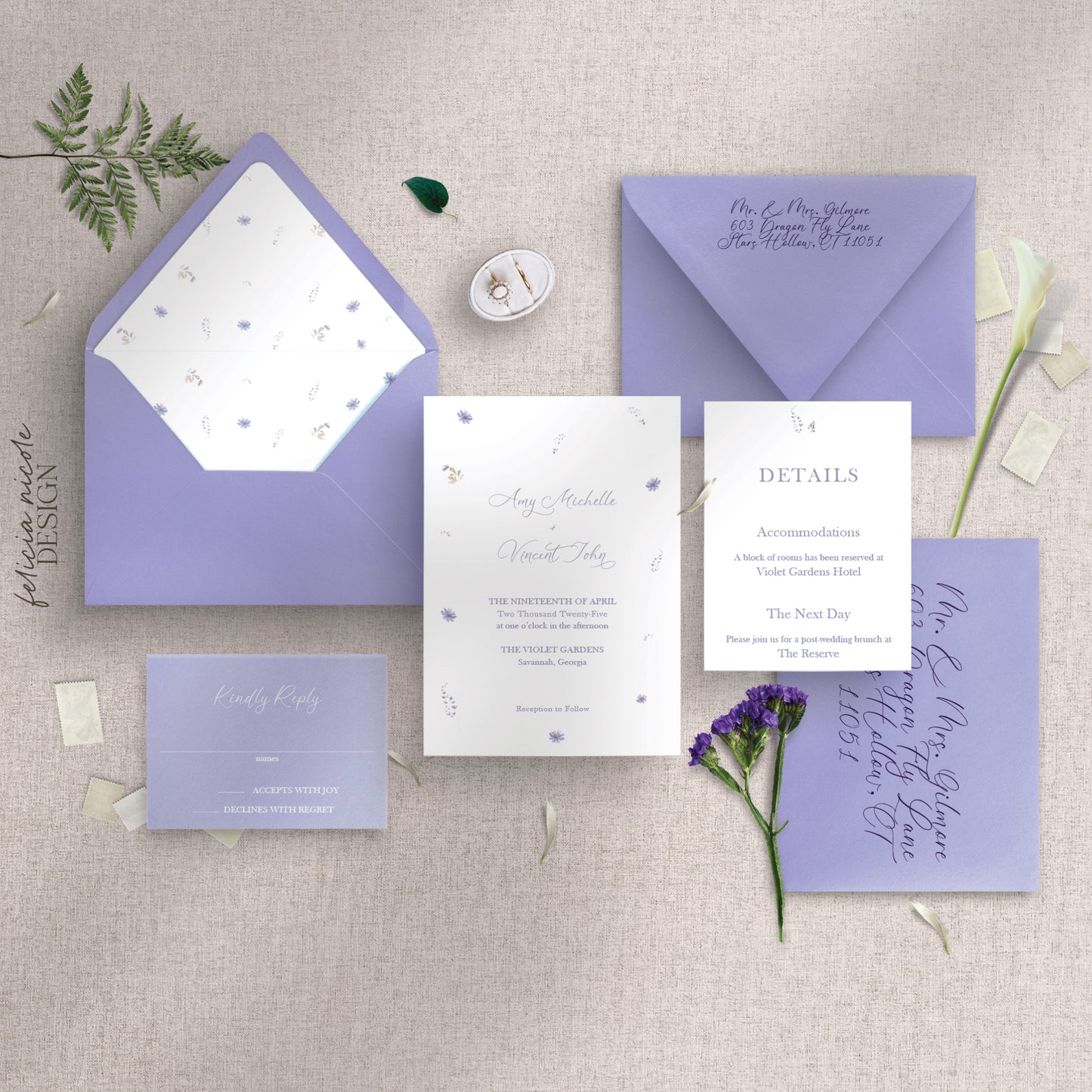 The Amy | Wedding Invitations Suite