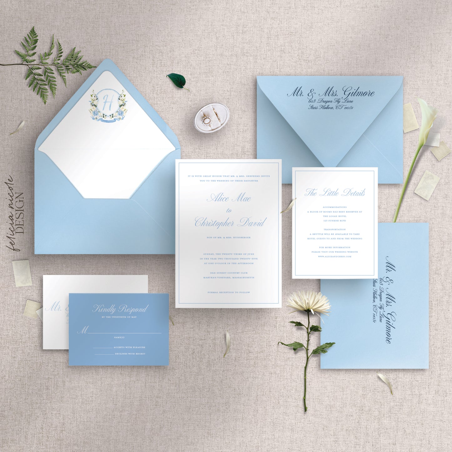 The Alice | Wedding Invitations Suite