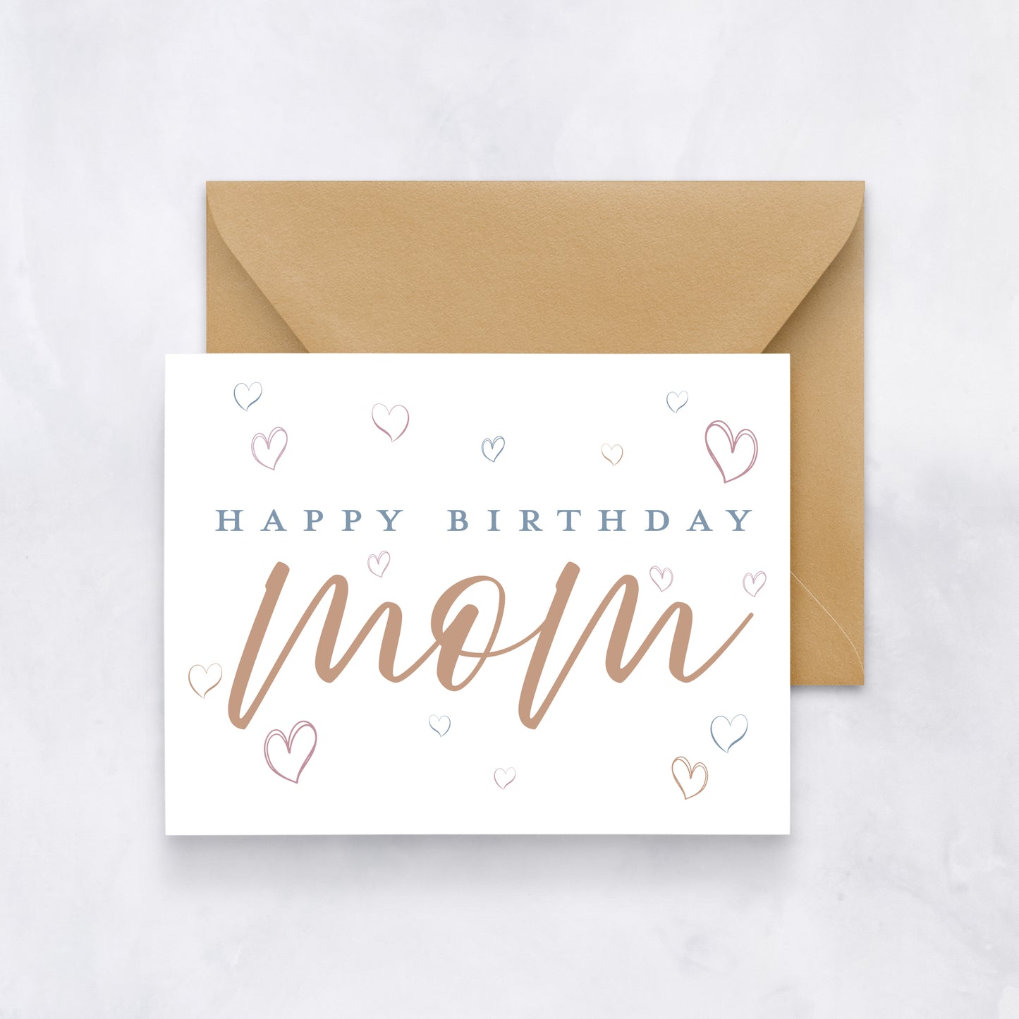 Boho Birthday Card for Mom