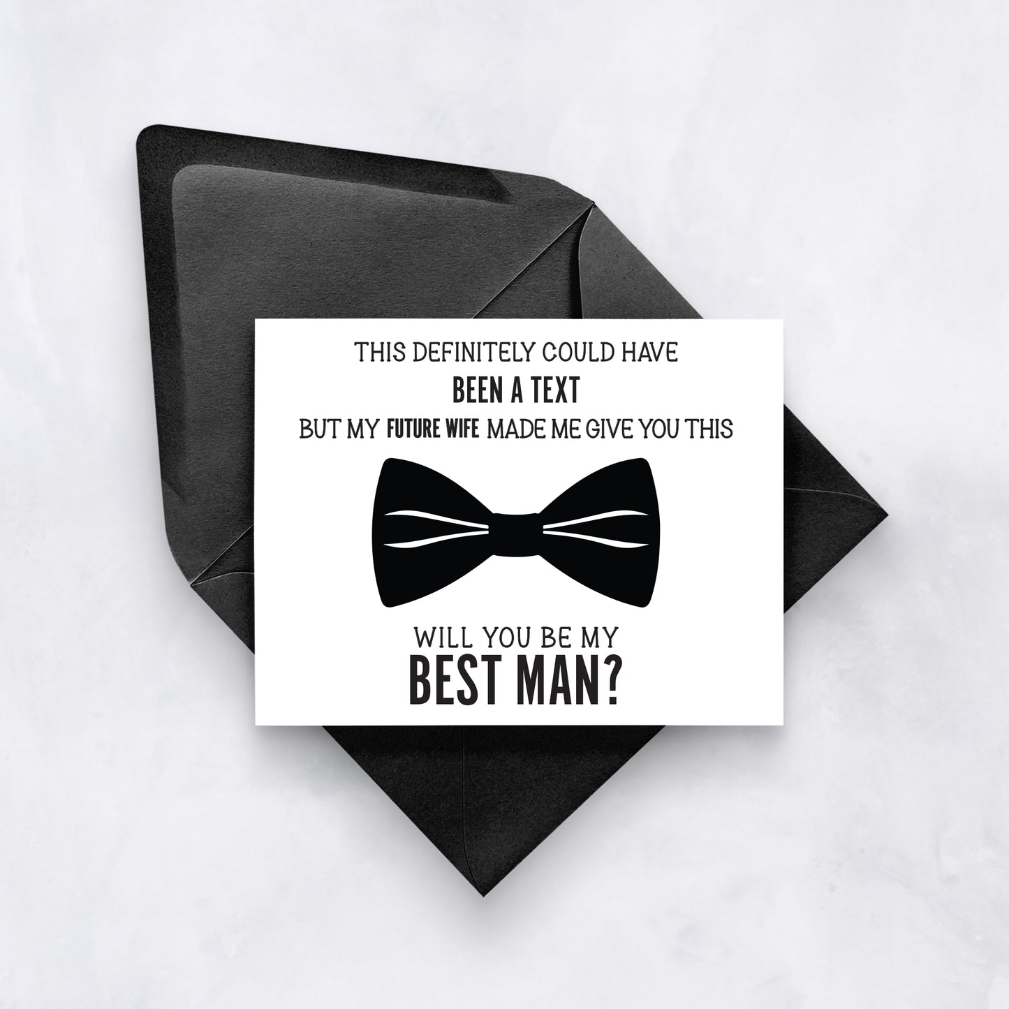 Groomsman and Best Man Card