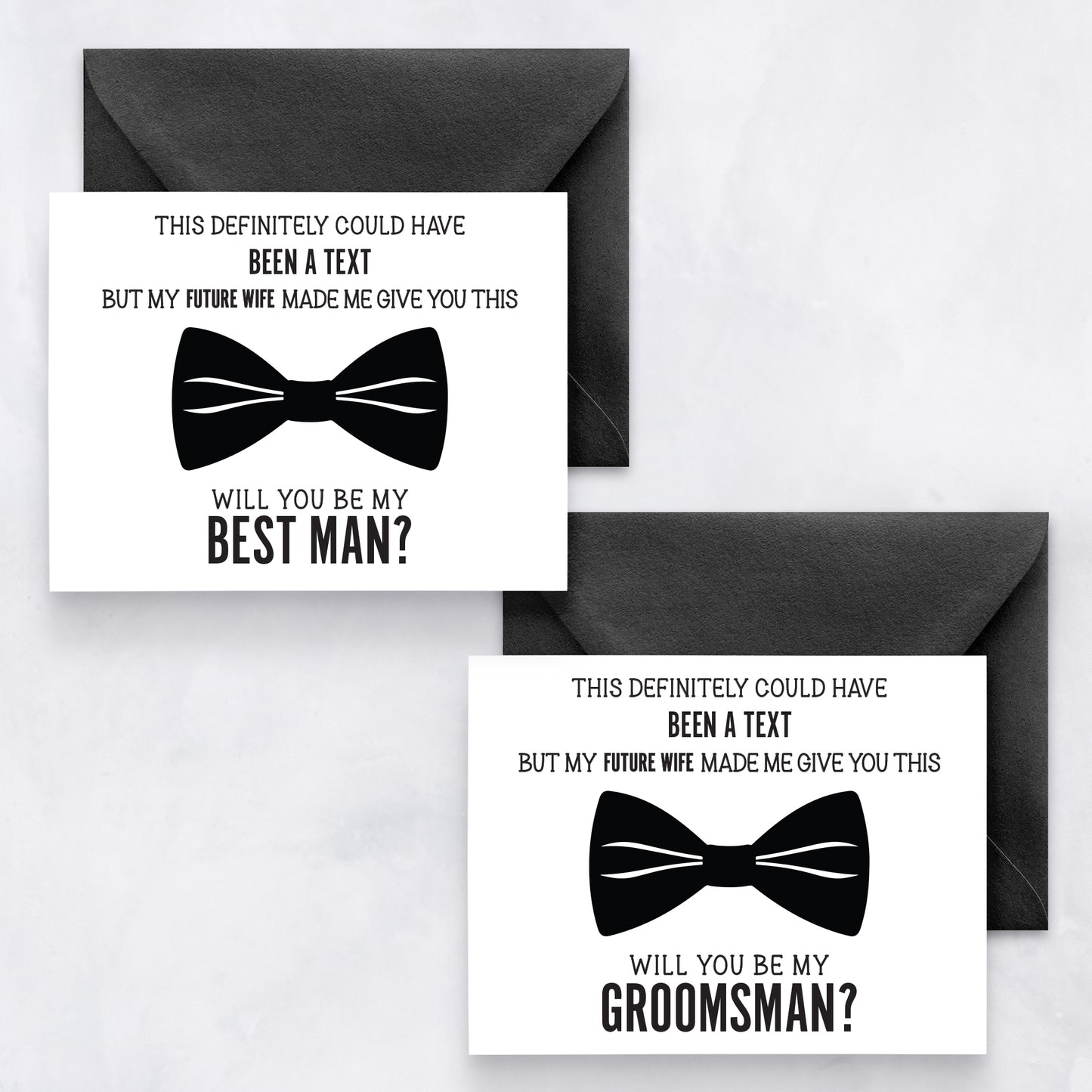 Groomsman and Best Man Card