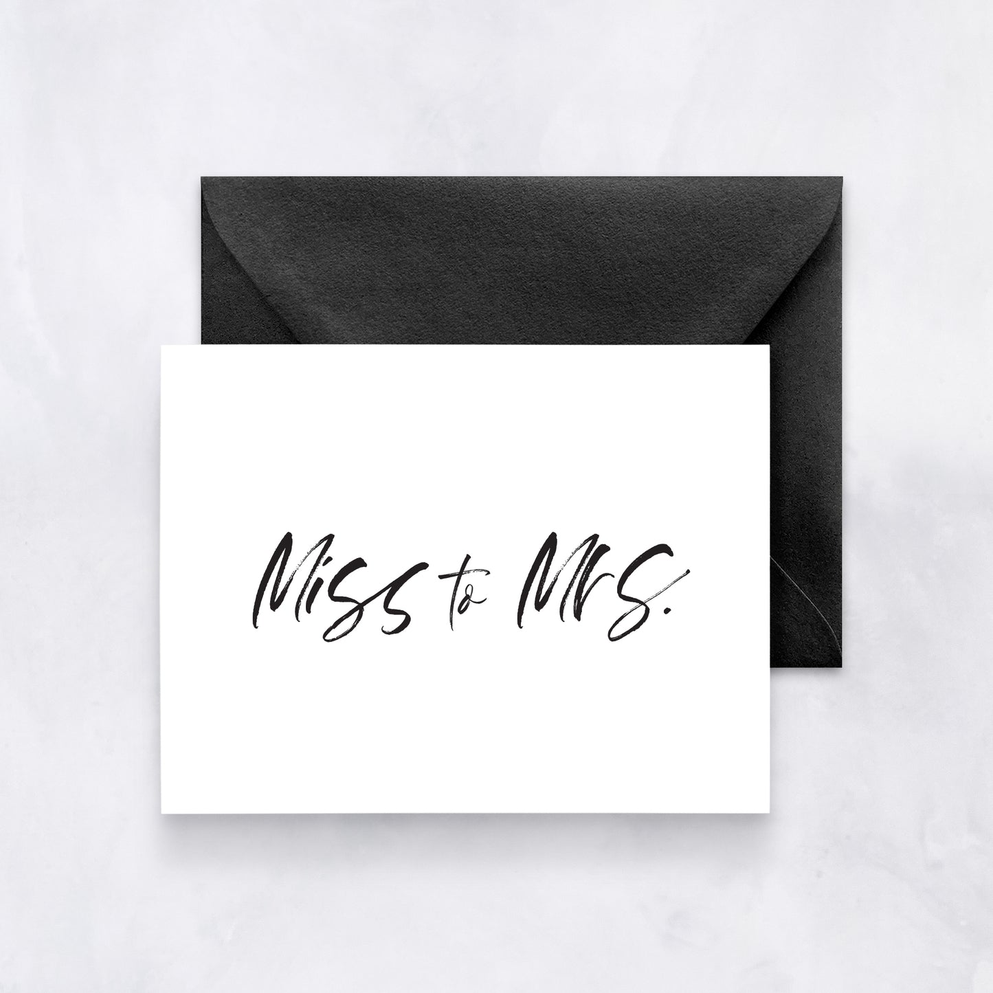 Miss to Mrs. Card