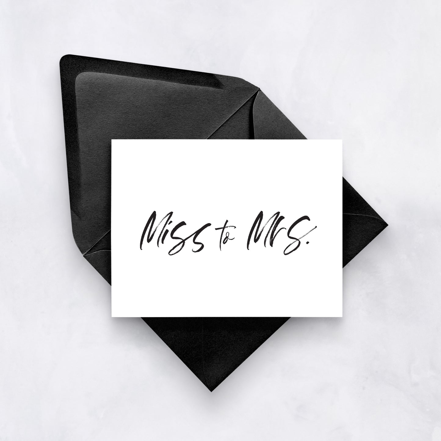 Miss to Mrs. Card