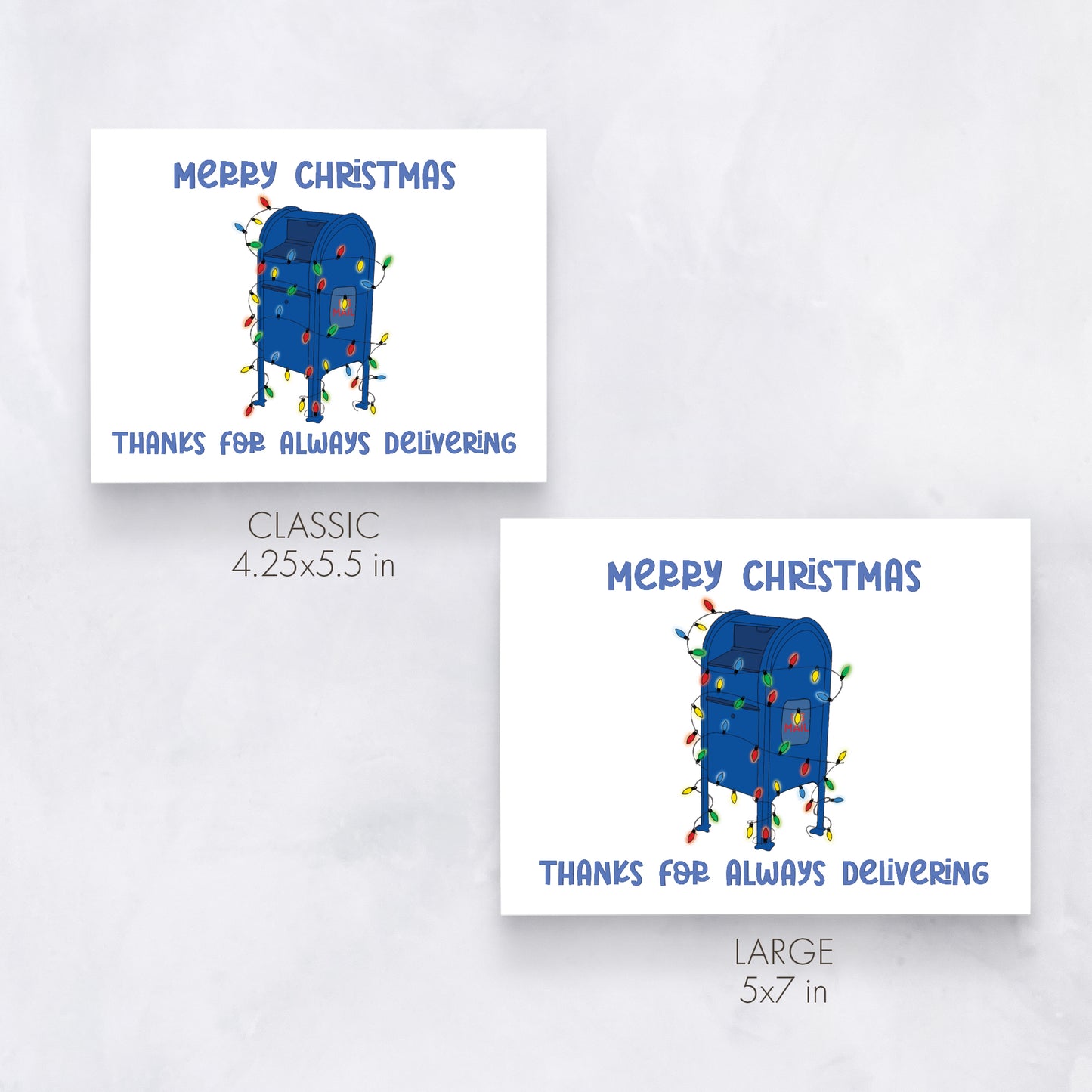 Mail Carrier Holiday Card