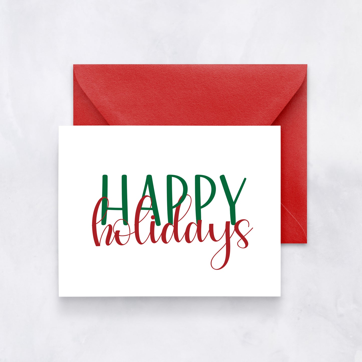 Bold Happy Holidays Card