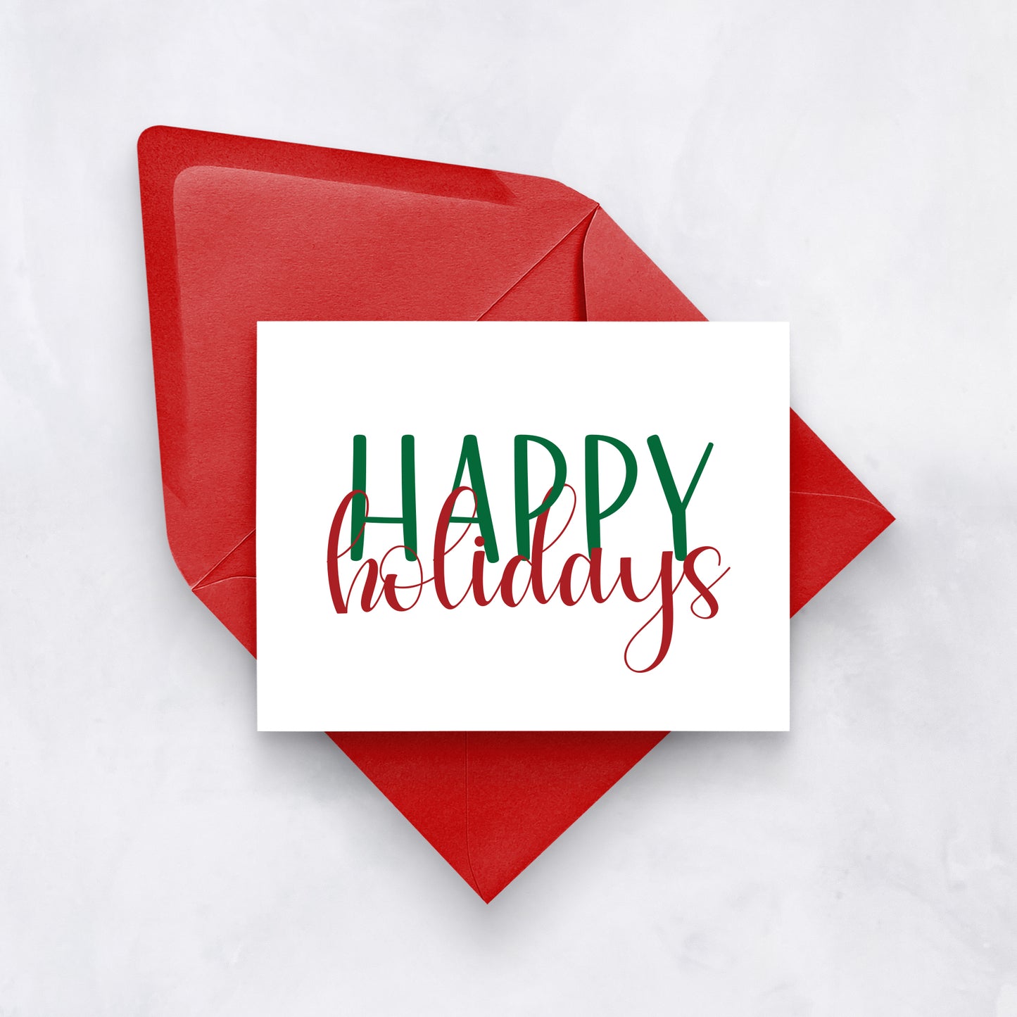 Bold Happy Holidays Card
