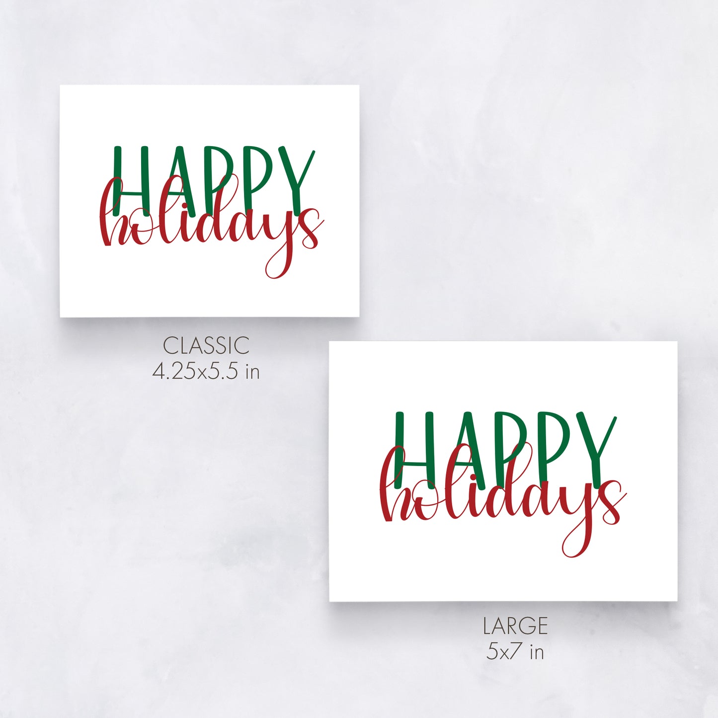 Bold Happy Holidays Card