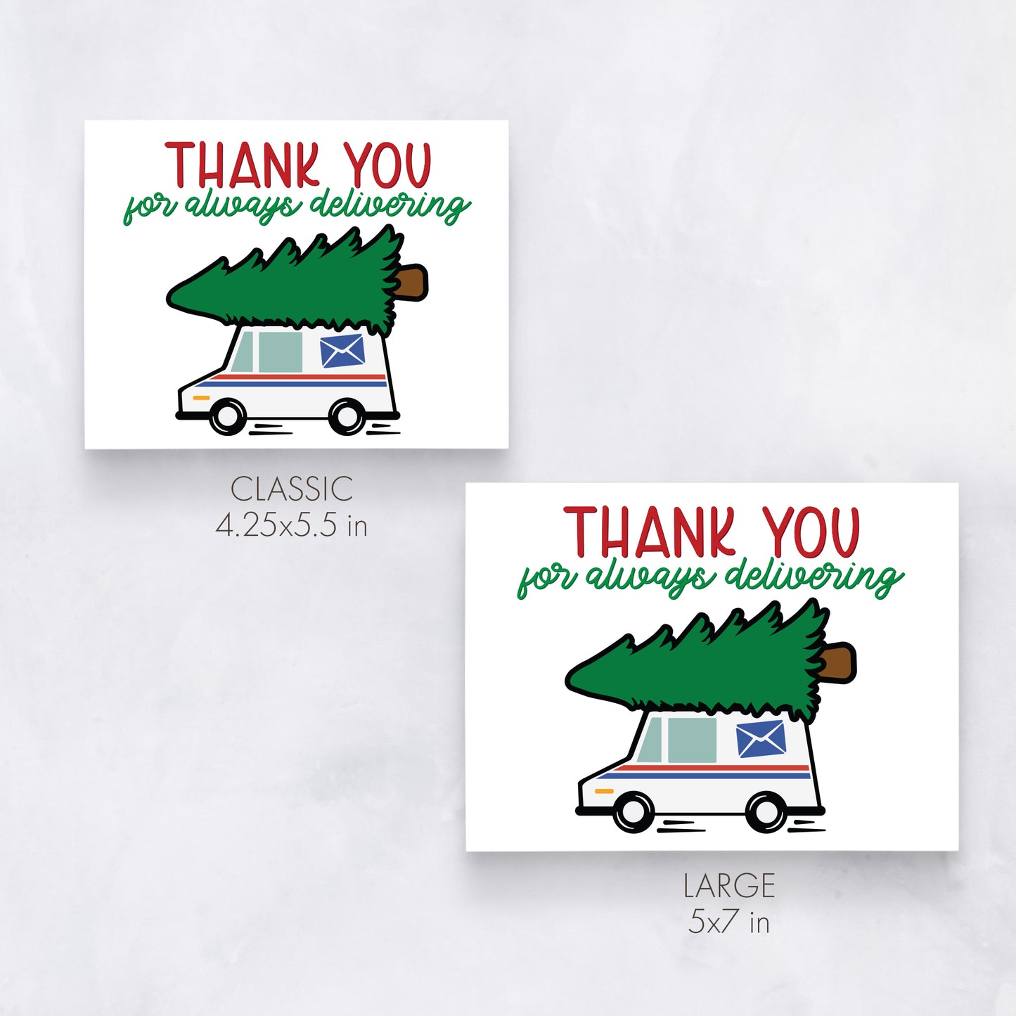 Mail Carrier Christmas Card