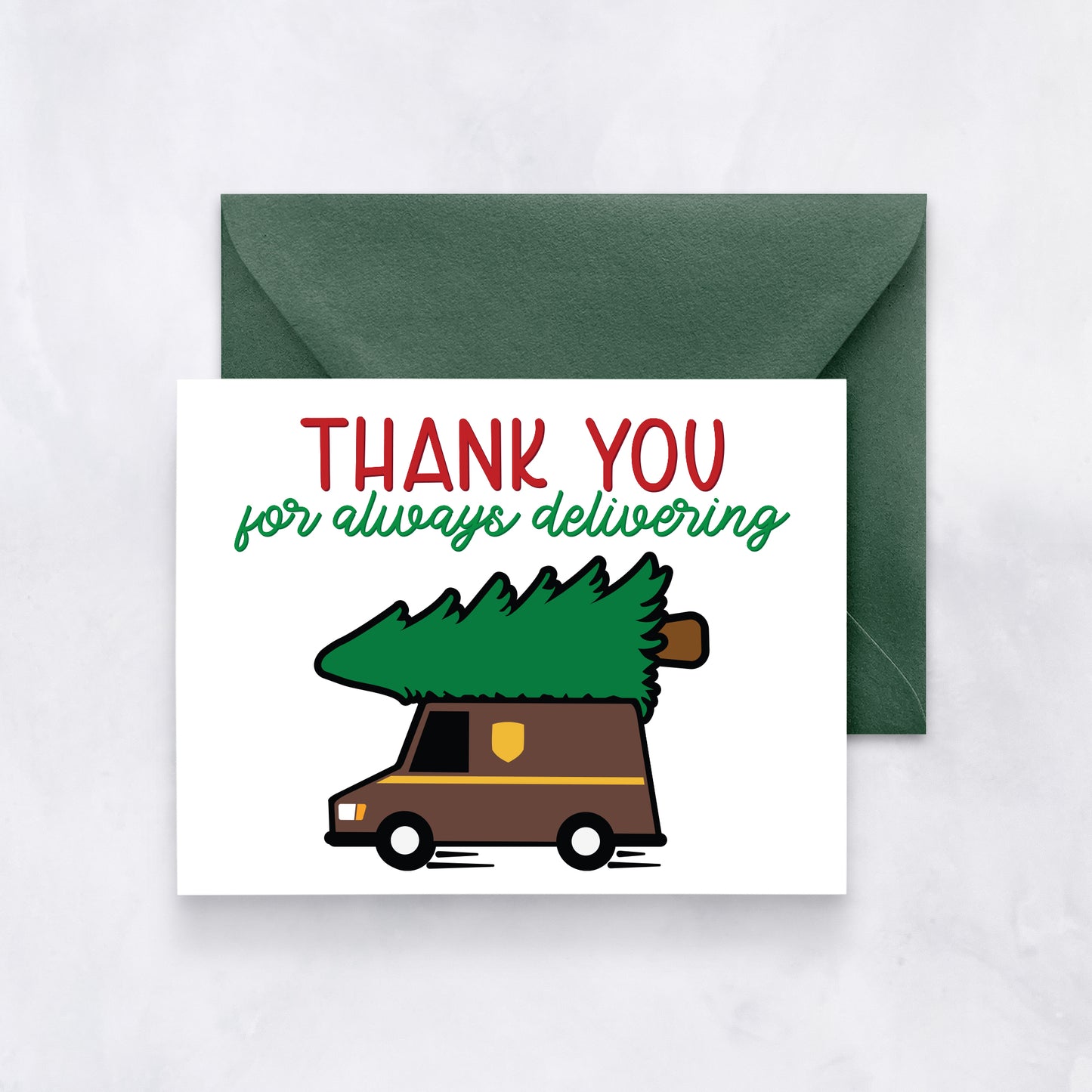 Delivery Driver Thank You Card