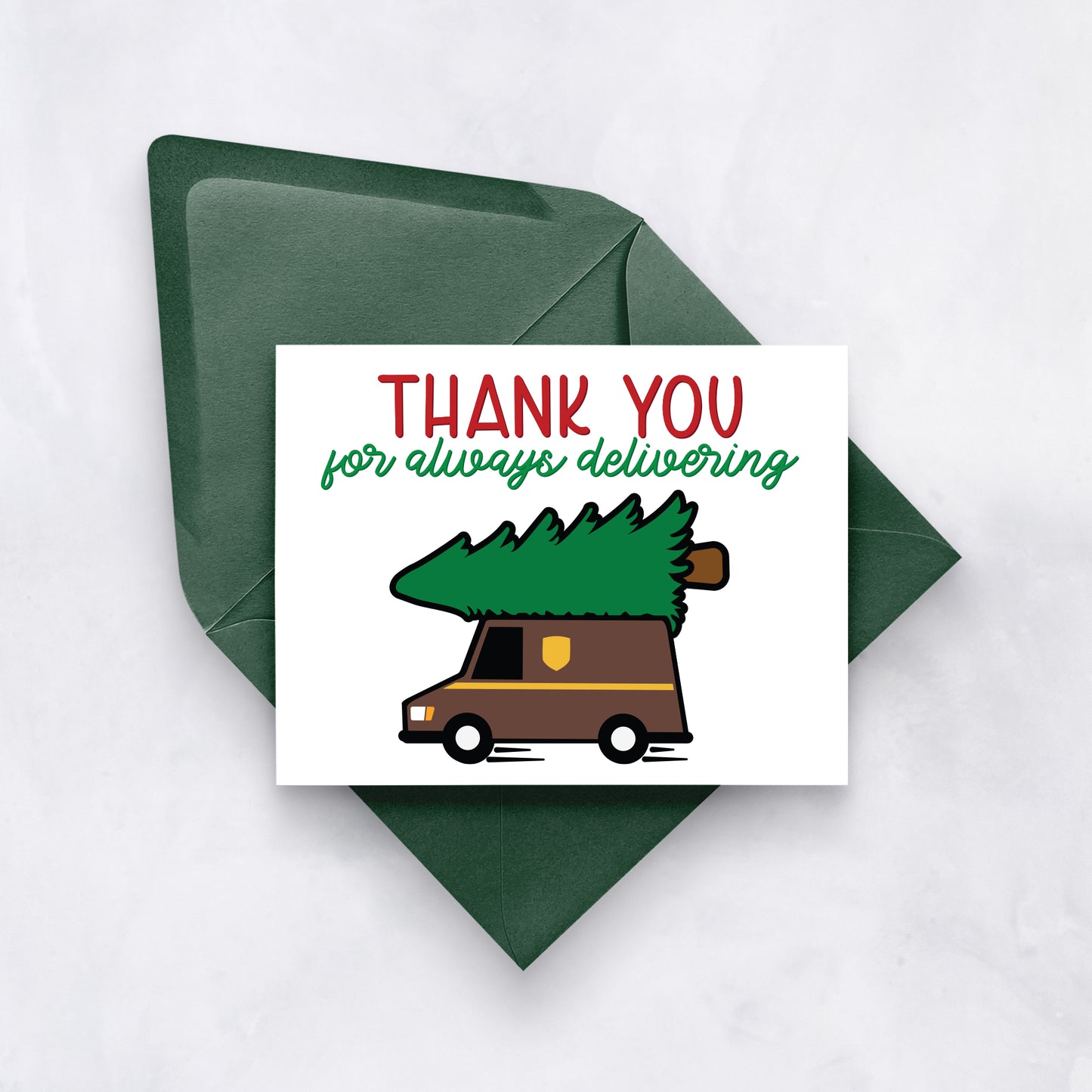 Delivery Driver Thank You Card