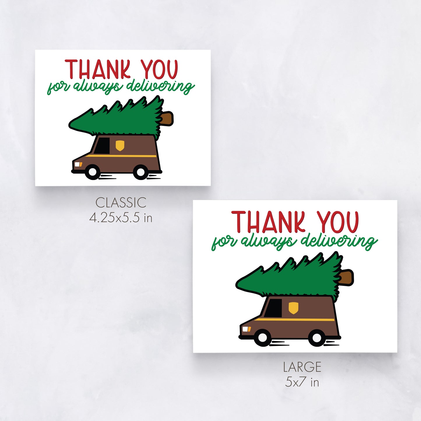Delivery Driver Thank You Card