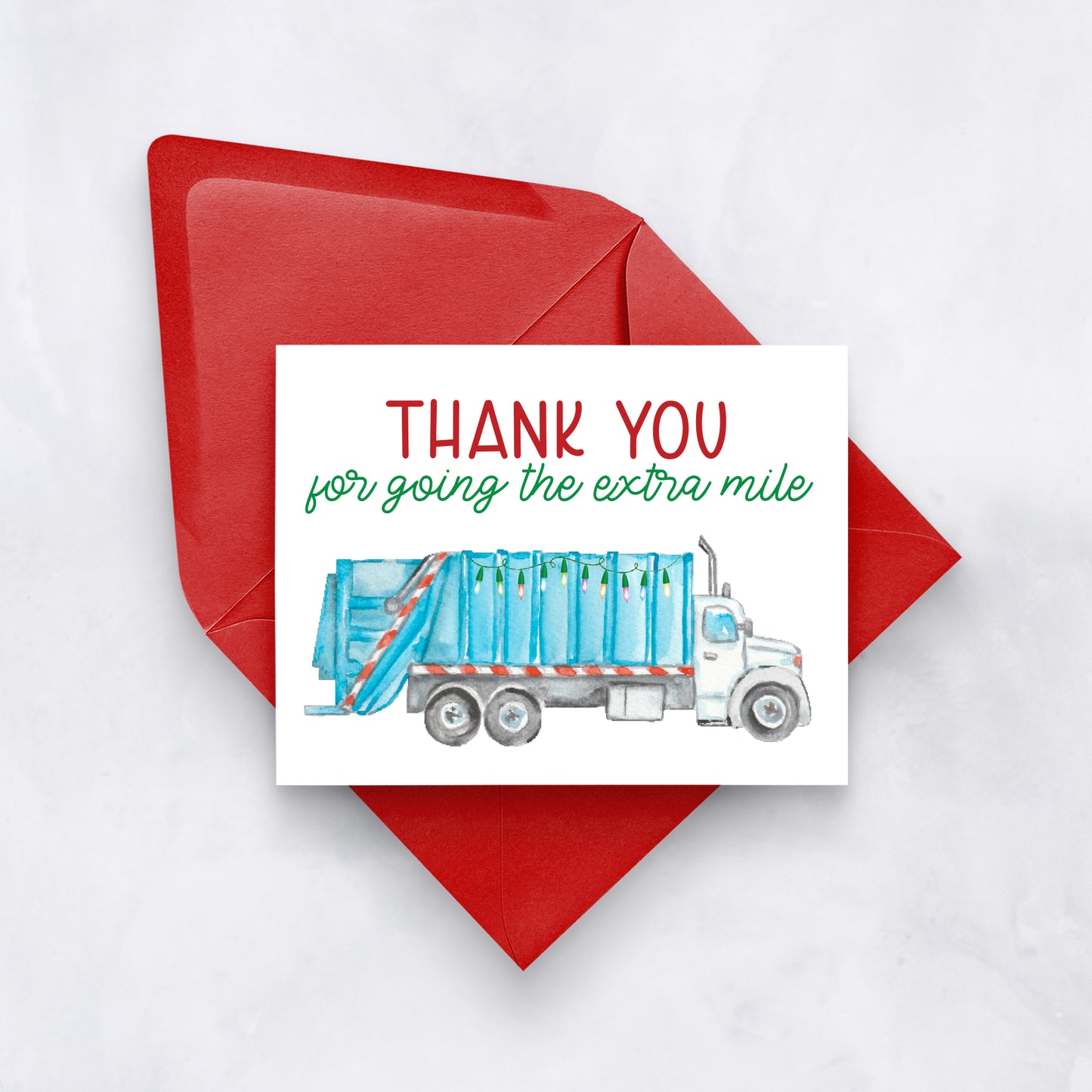 Sanitation Worker Thank You Card