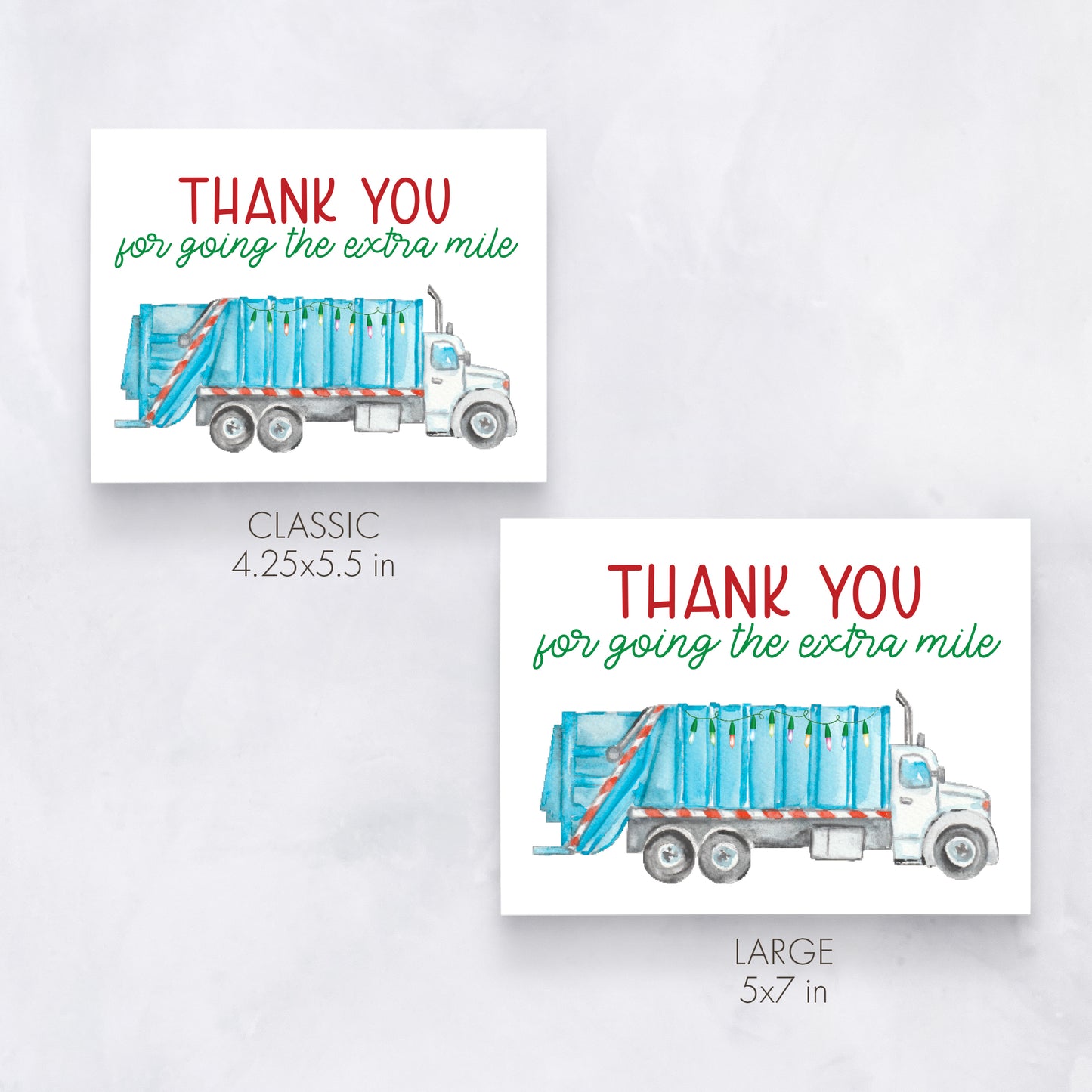 Sanitation Worker Thank You Card