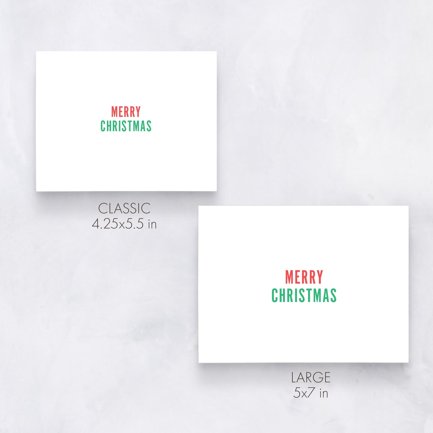 Minimal Merry Christmas Card