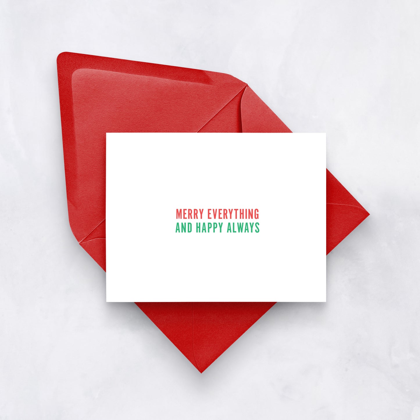 Minimal Merry Everything Card