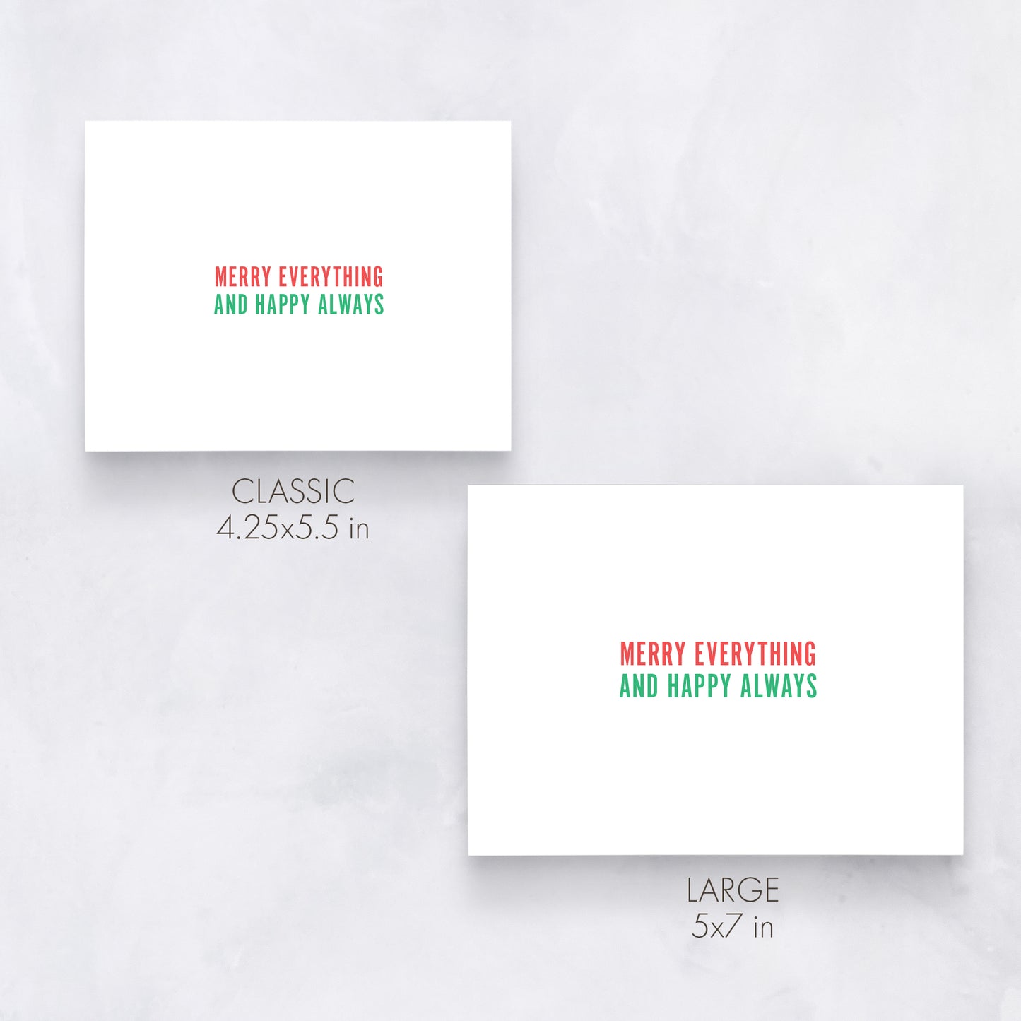 Minimal Merry Everything Card