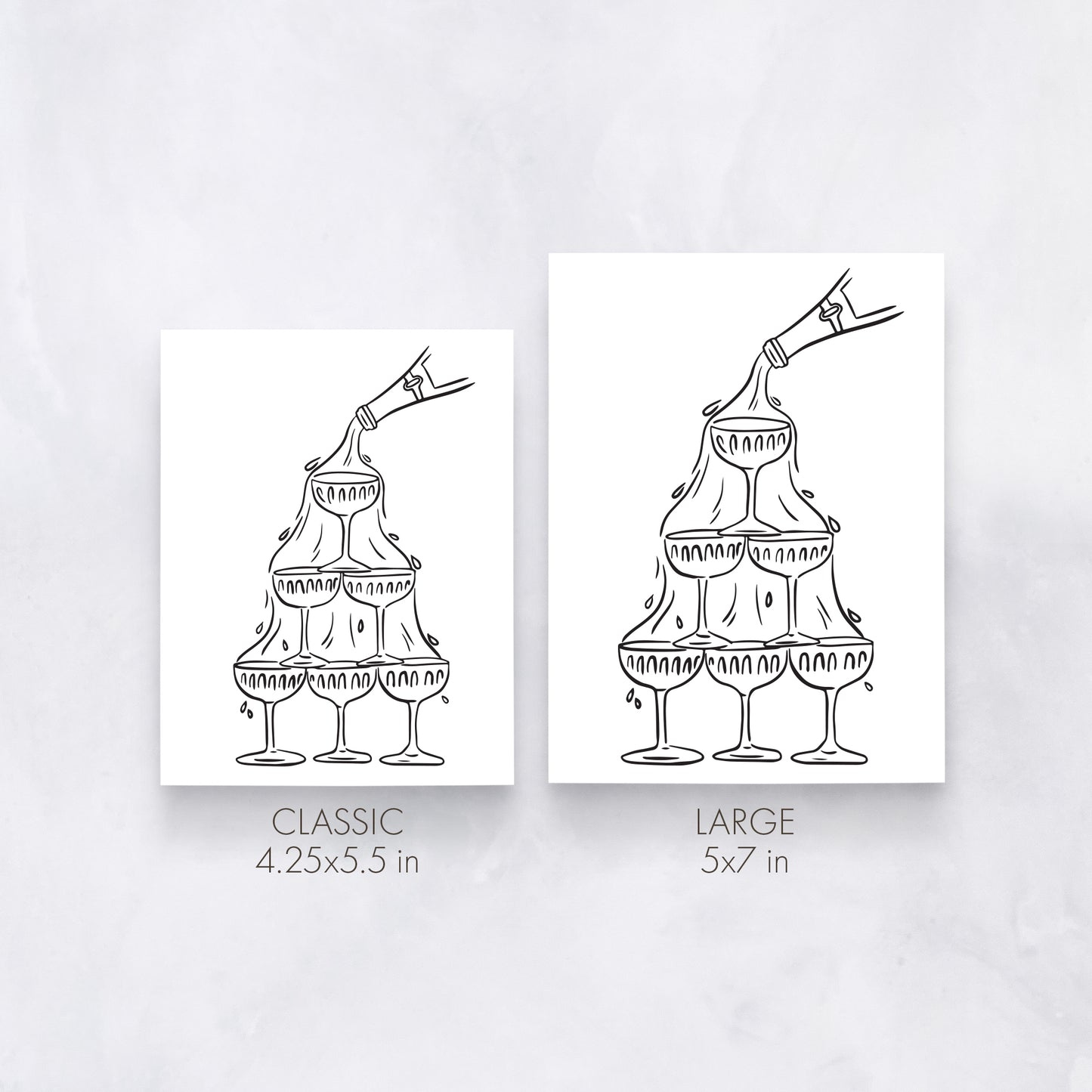 Champagne Celebration Card