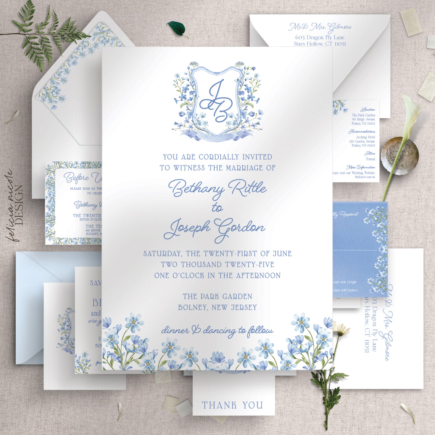 The Bethany | Wedding Invitations Suite