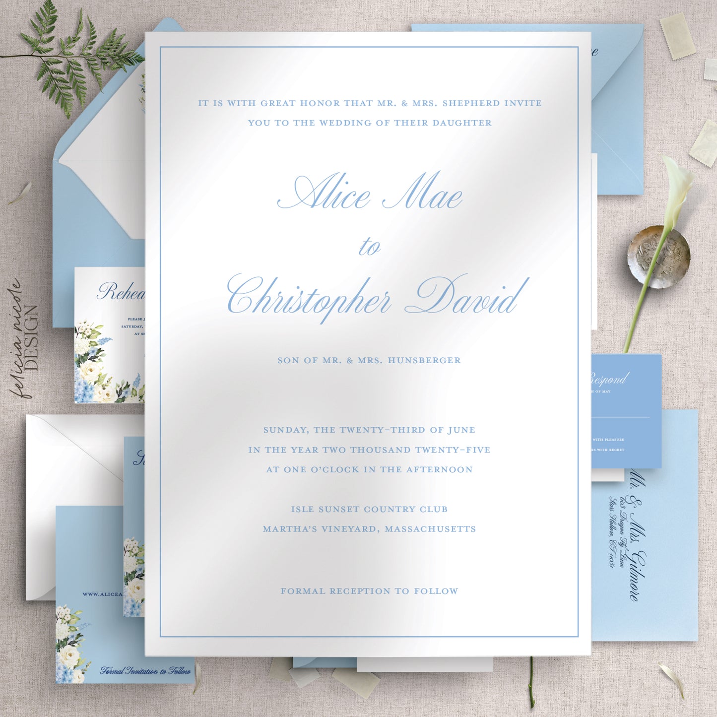 The Alice | Wedding Invitations Suite