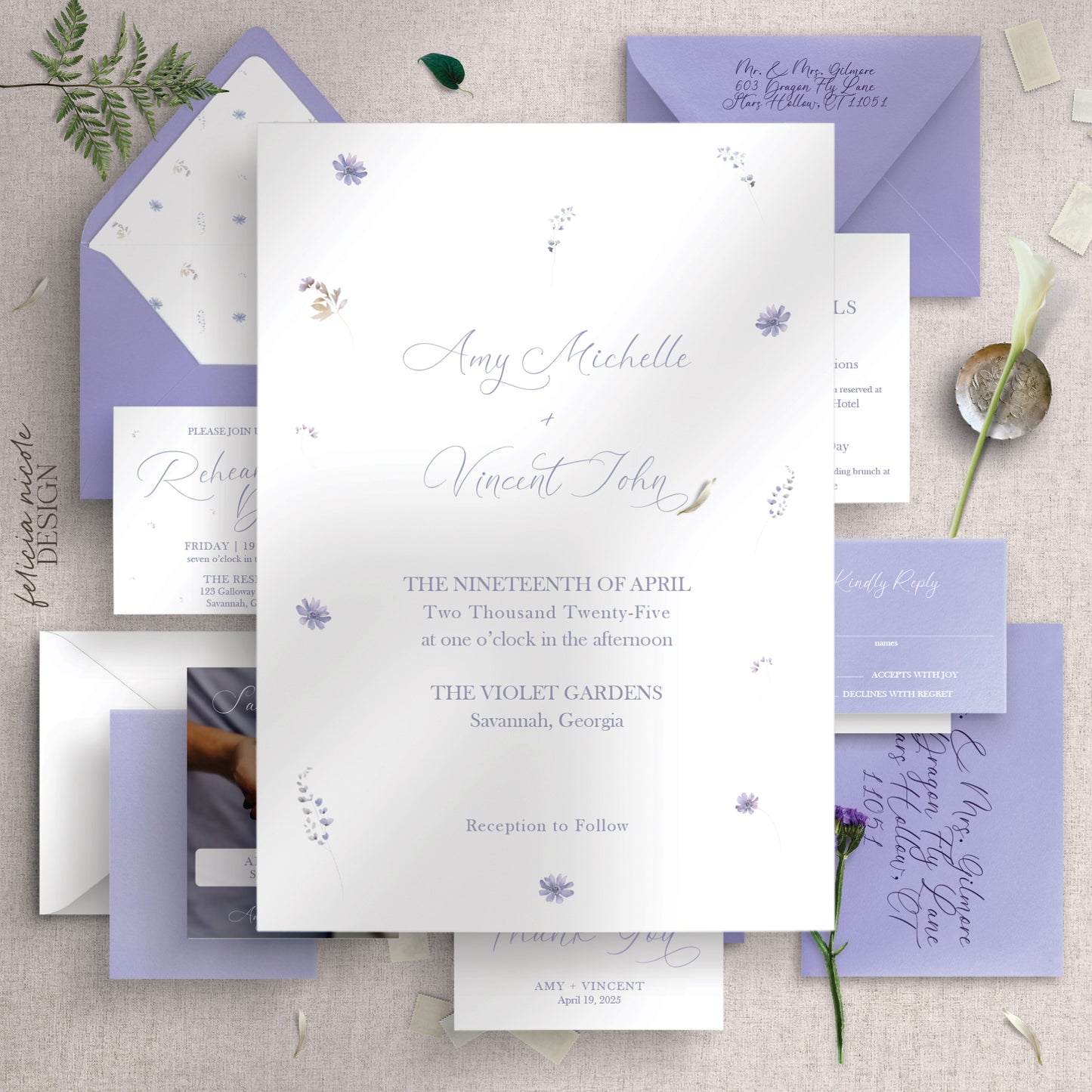 The Amy | Wedding Invitations Suite
