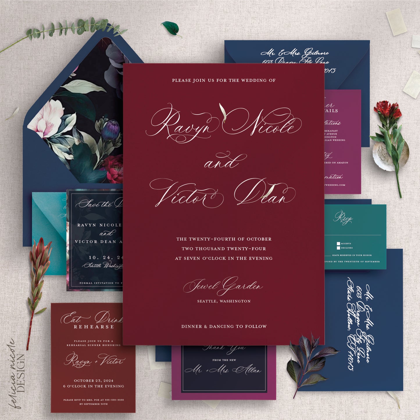 The Ravyn | Wedding Invitations Suite