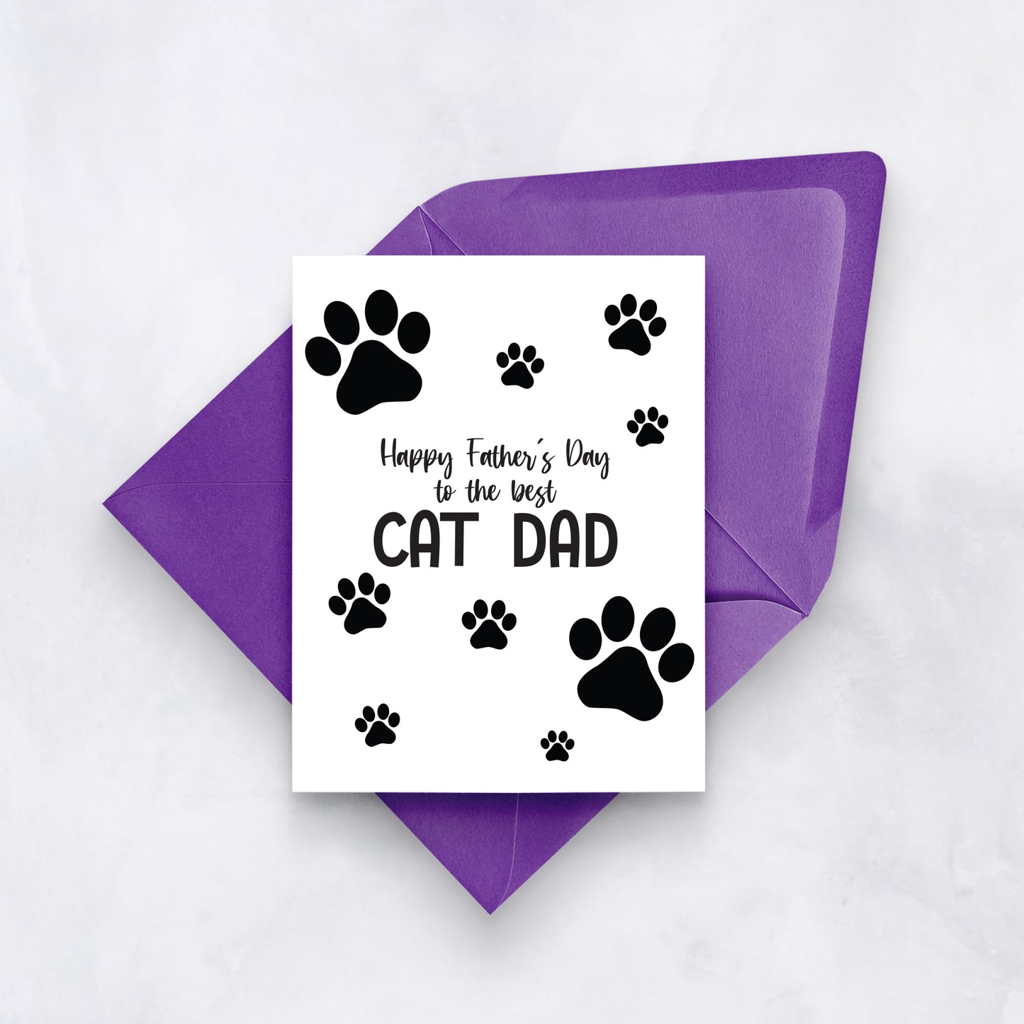 Cat Dad Father’s Day Card