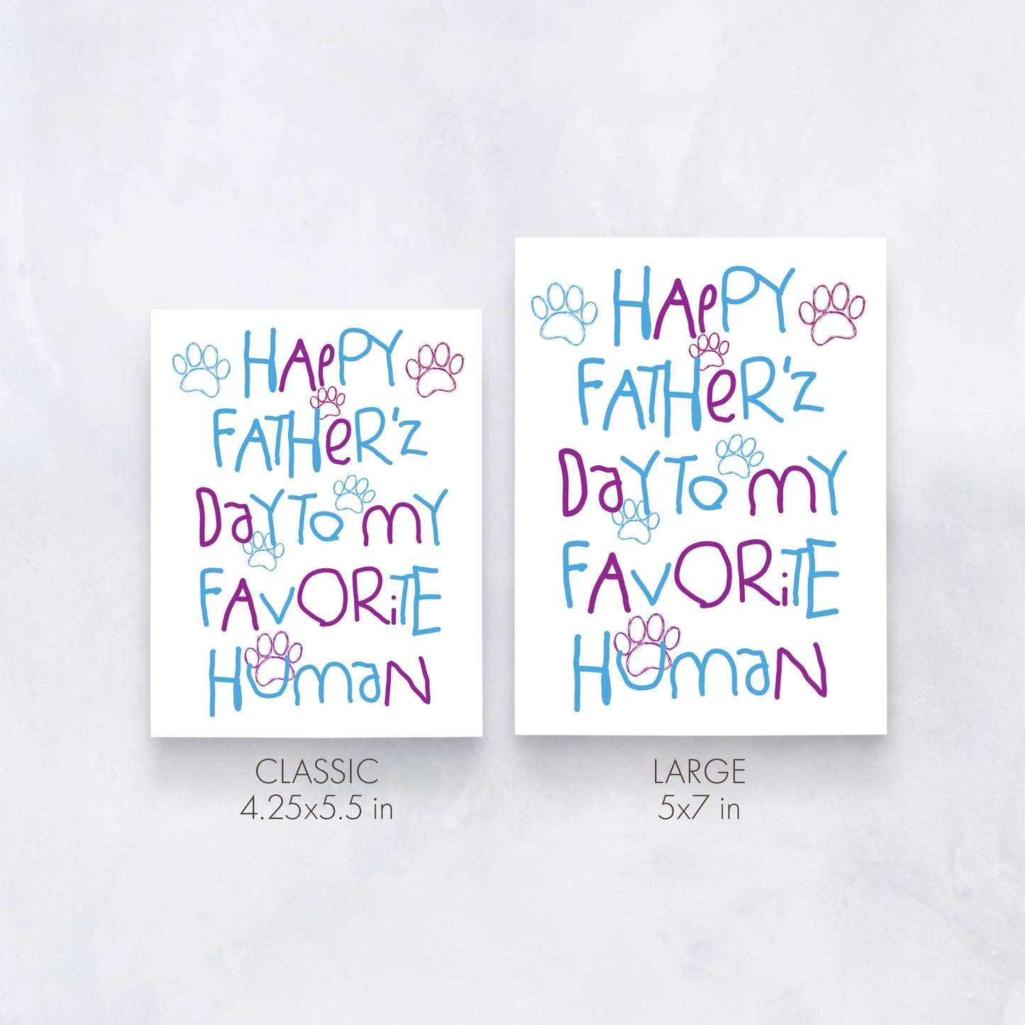 Funny Pet Dad Card My Human