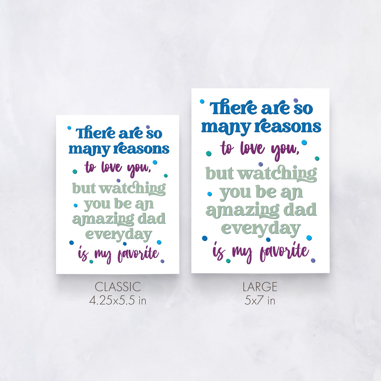 Colorful Amazing Dad Card