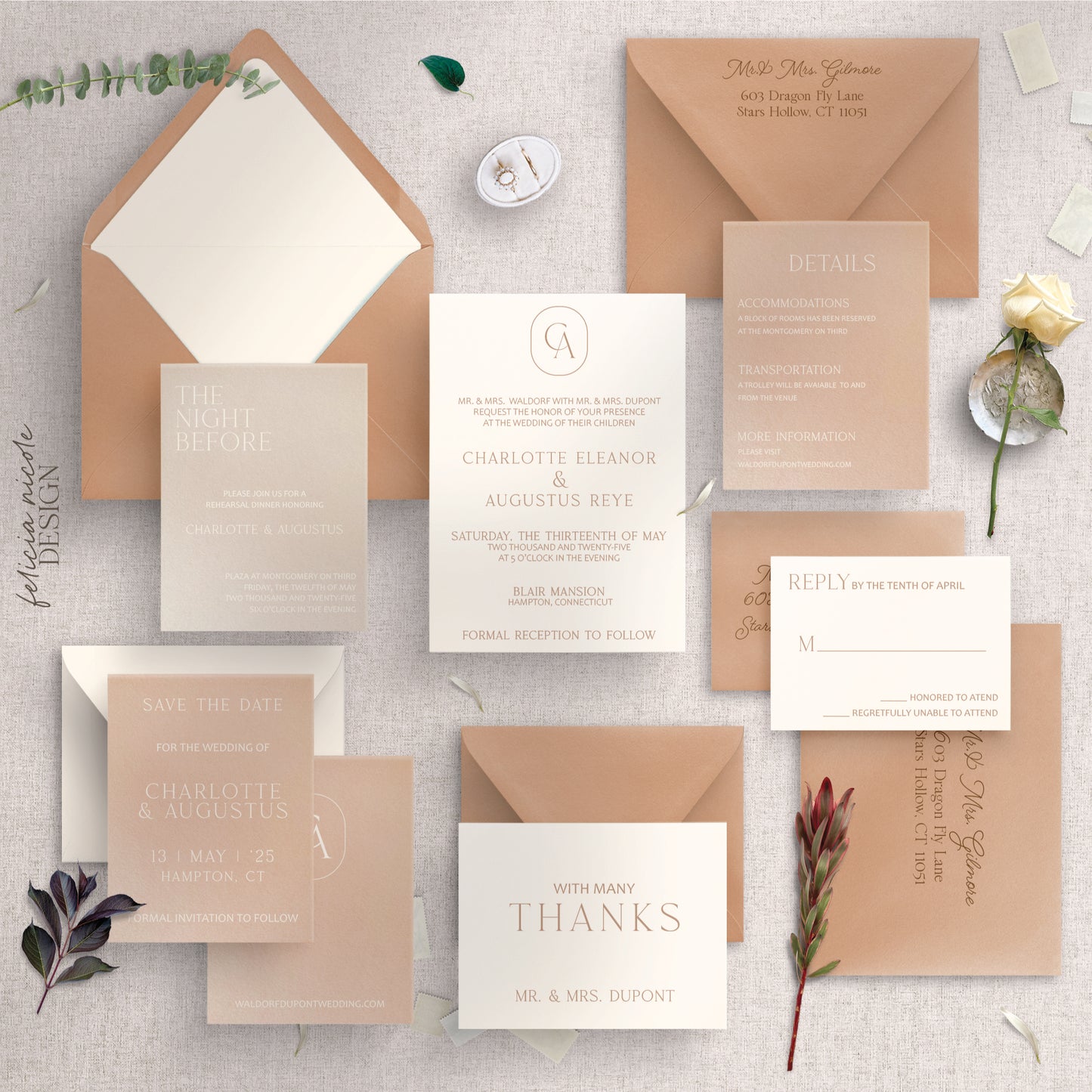 The Charlotte | Wedding Invitations Suite