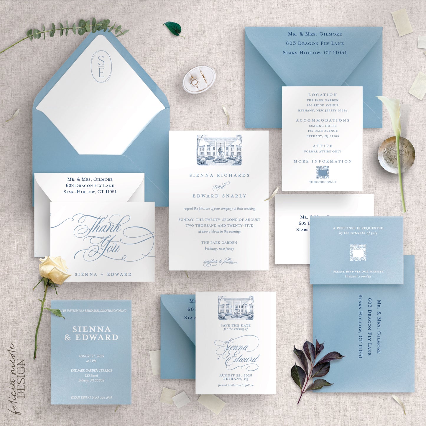 The Sienna | Wedding Invitations Suite