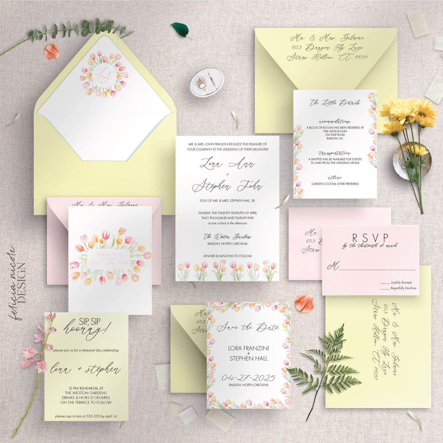 The Lora | Wedding Invitations Suite