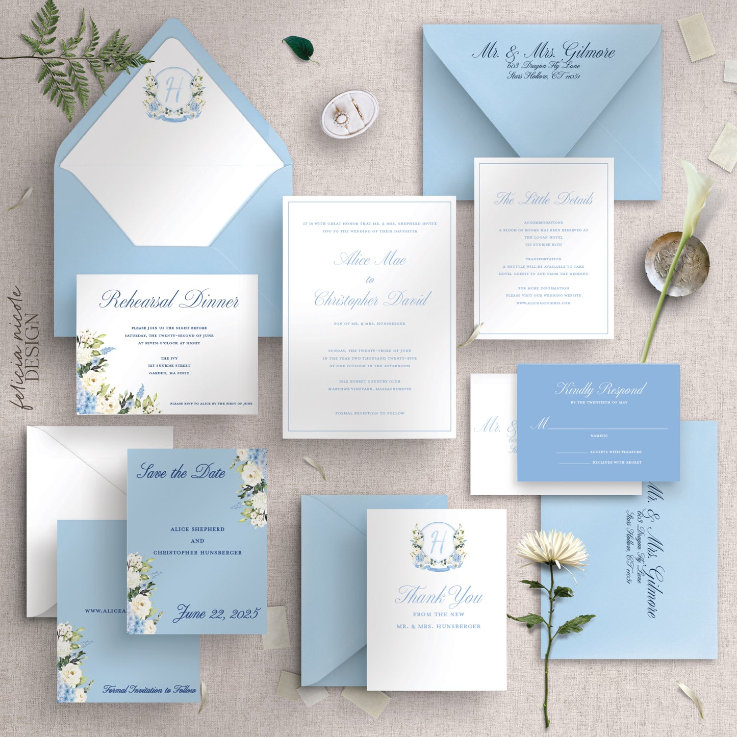 The Alice | Wedding Invitations Suite
