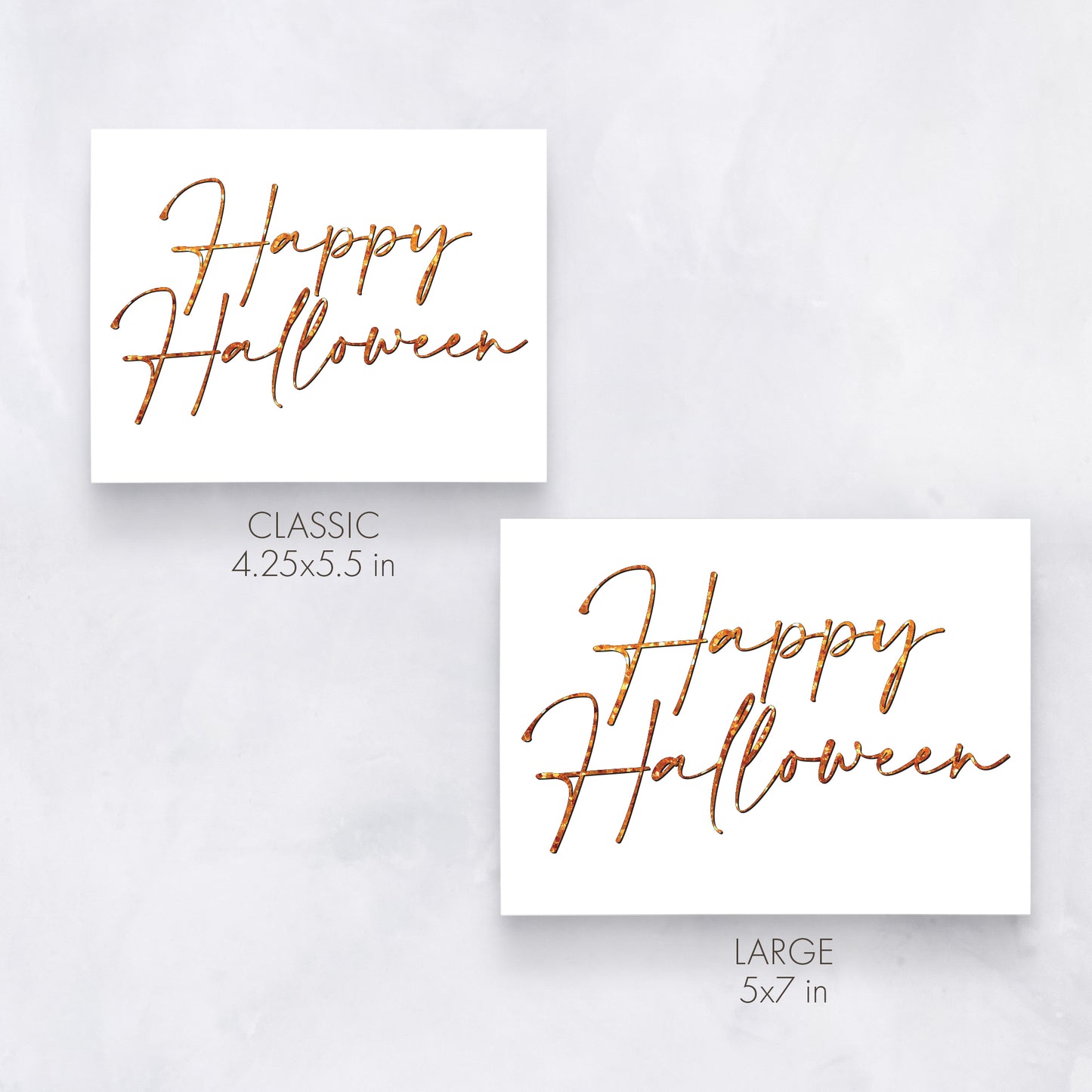 Script Happy Halloween Card