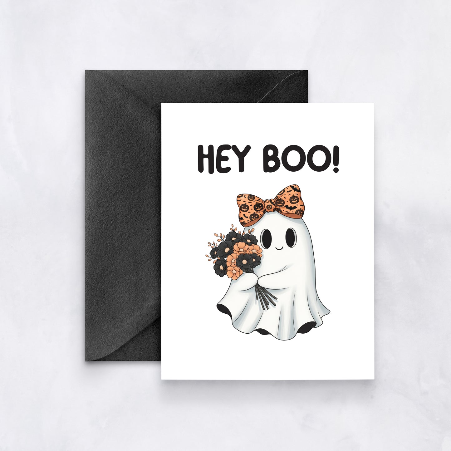 Hey Boo Ghost Card