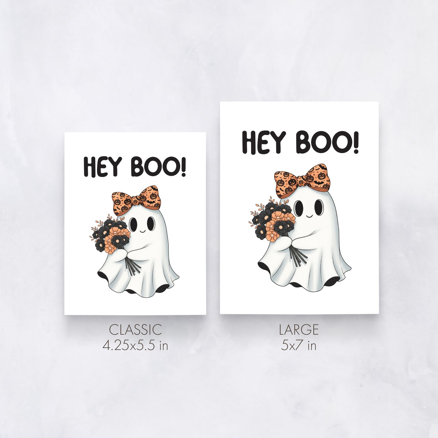 Hey Boo Ghost Card