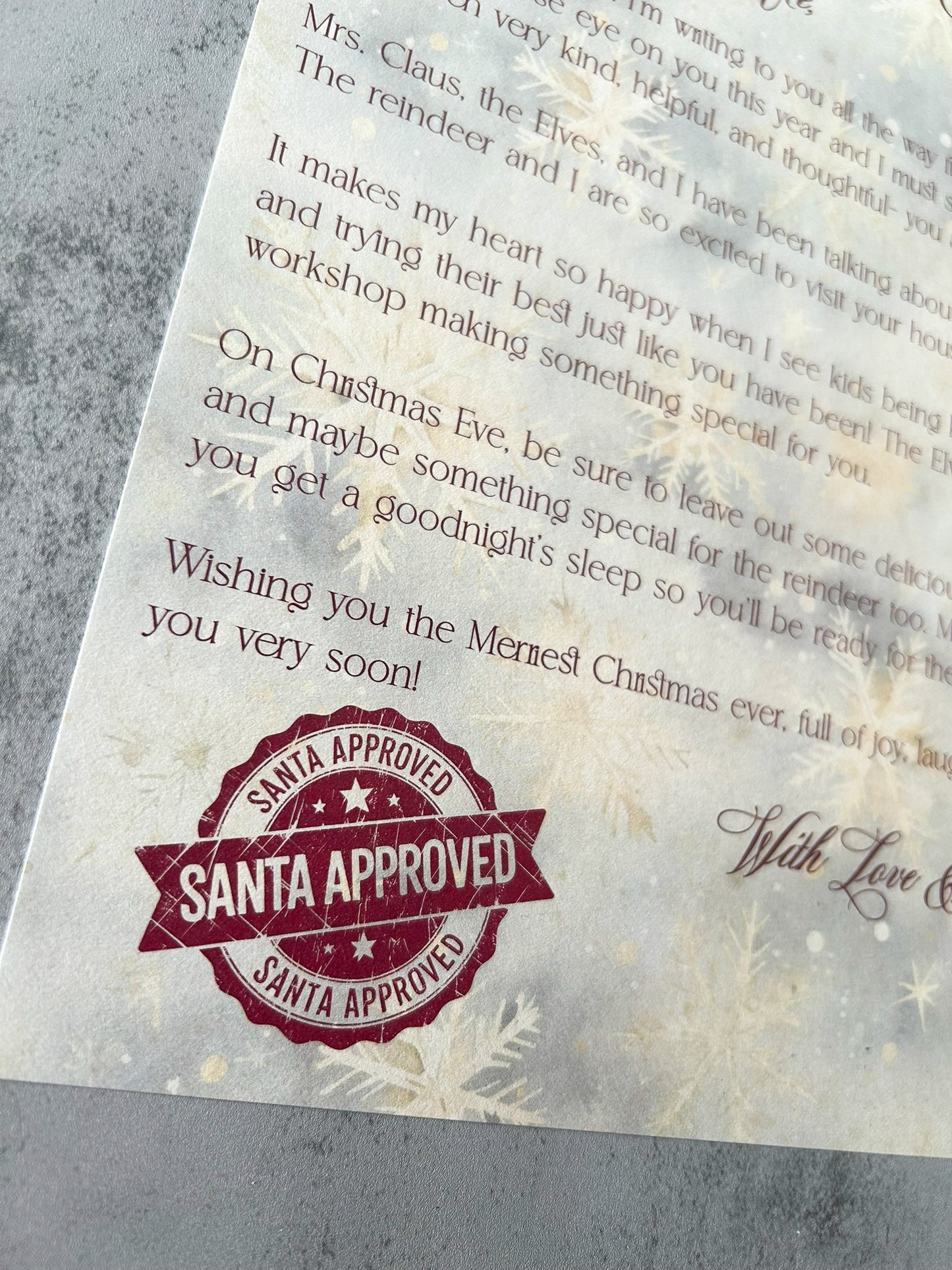 Personalized Santa Letter & Good List Certificate