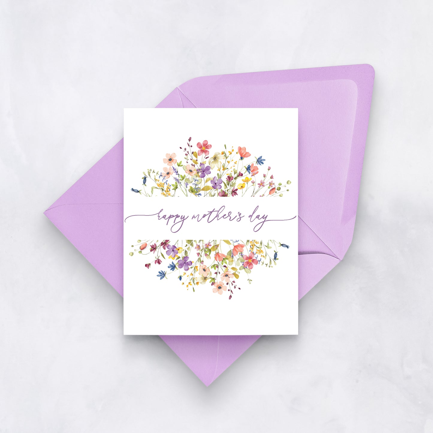 Happy Mother’s Day | Elegant Watercolor Floral Card