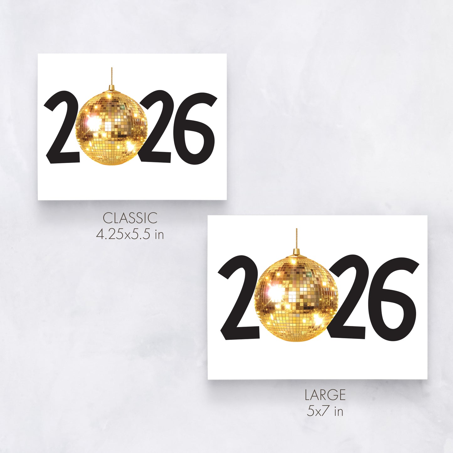 Disco Ball 2026 – Sparkly New Year Card
