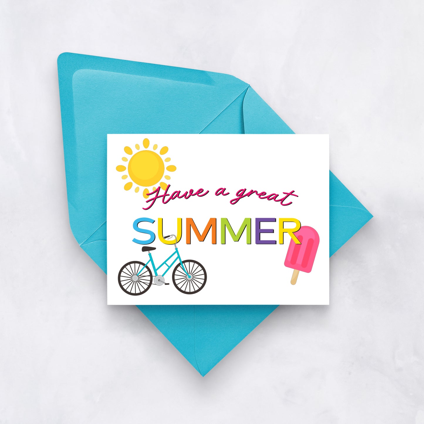 Have a Great Summer | Bright End of School Card