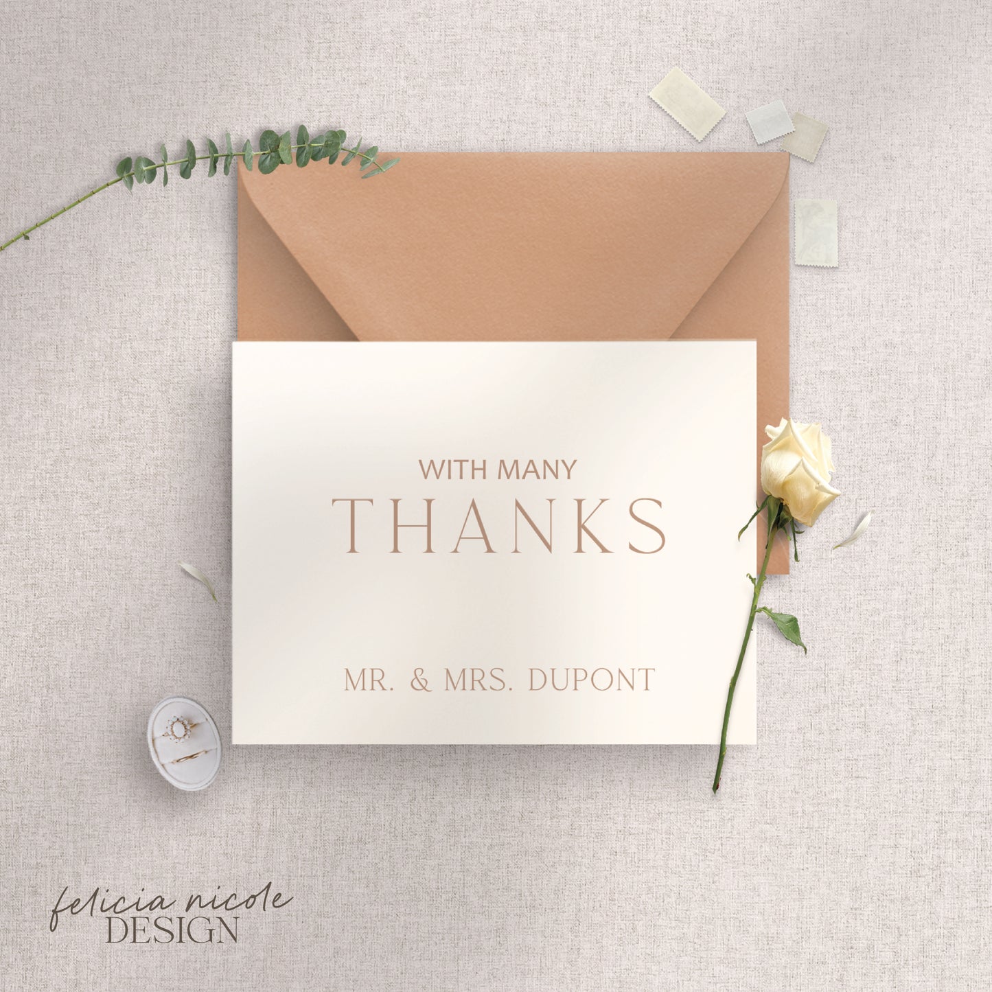 The Charlotte | Wedding Thank You Cards