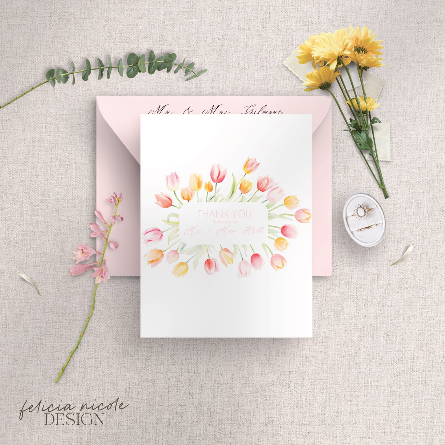 The Lora | Wedding Thank You Cards