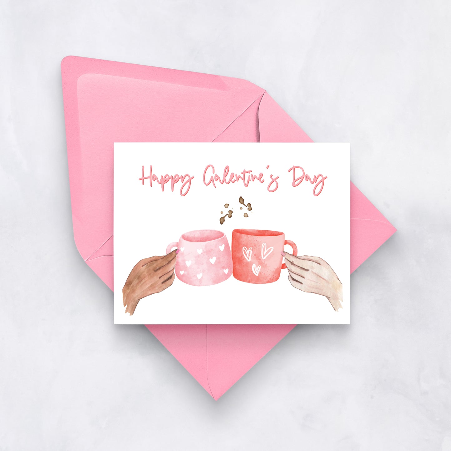 Happy Galentine’s Day | Coffee Mug Friendship Card