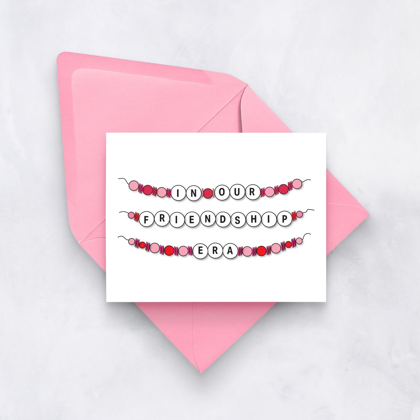 In Our Friendship Era | Friendship Bracelet Card
