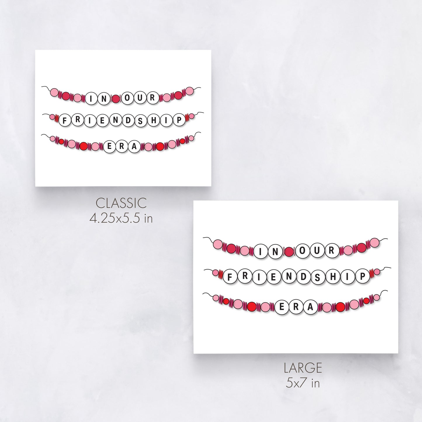 In Our Friendship Era | Friendship Bracelet Card